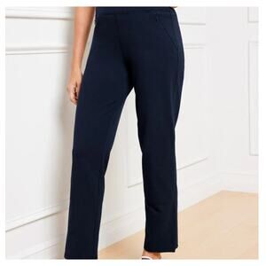 Talbots Navy Bi-Stretch Straight Leg Dress Pants Women’s 8P Petite